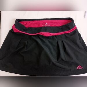 2/$30 Adidas Women's Black and Pink Preppy Clueless Sporty Skort (#1)
